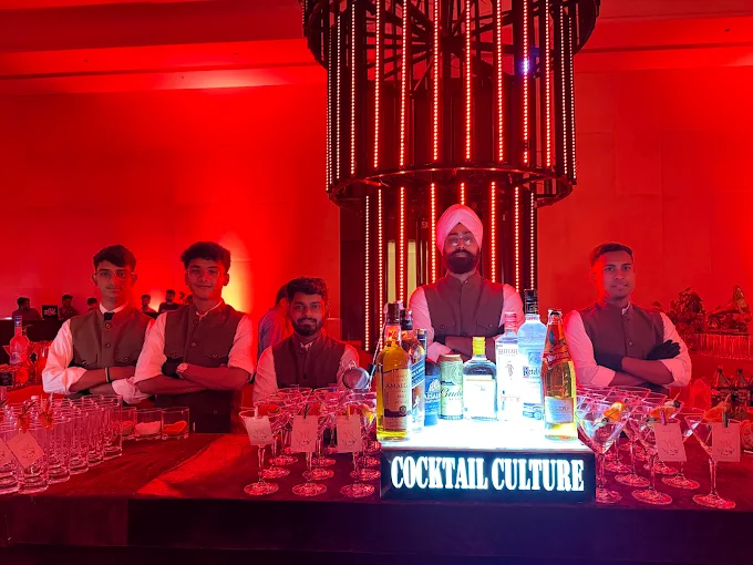 Cocktail Culture Bartenders at Illuminated Bar